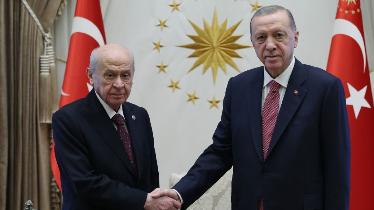 Cumhurbaşkanı Erdoğan, MHP lideri Bahçeli ile görüştü