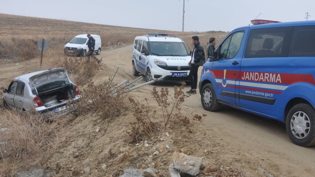 Hırsızlık şüphelisi baba-kız polisten kaçarken kaza yaptı