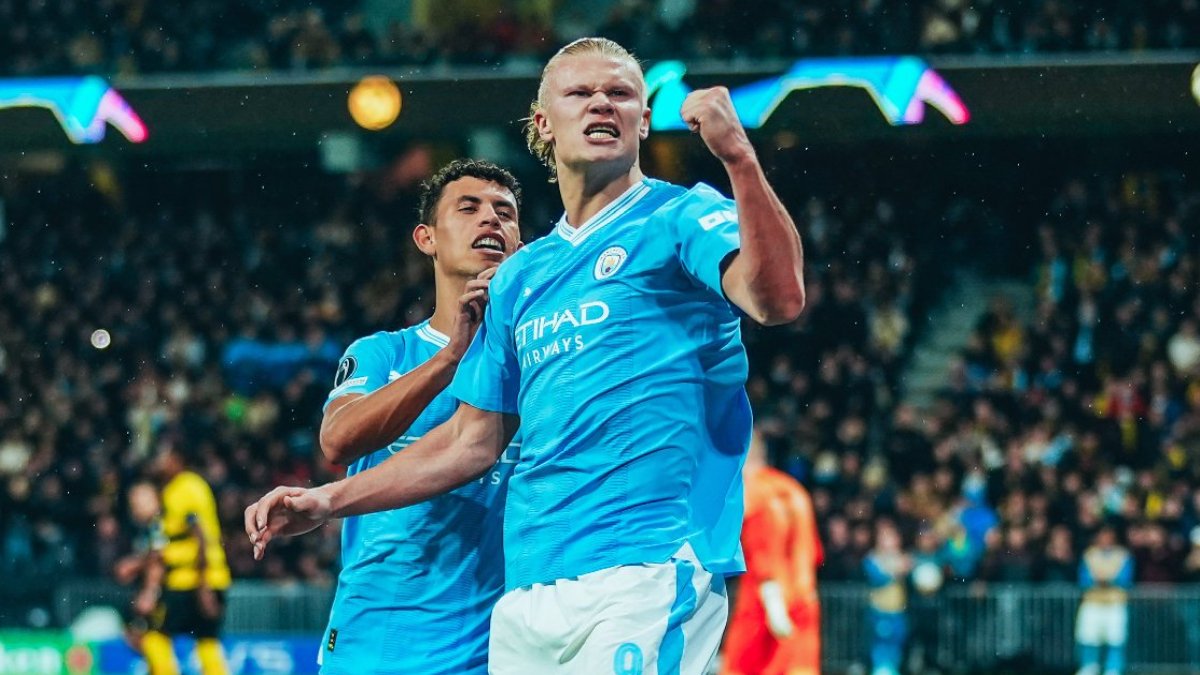 Erling Haaland İsviçre'de uçtu! City Young Boys'u 3 golle devirdi...