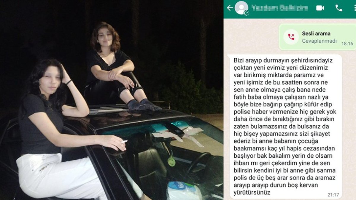 "Peşimizi bırakın" diye mesaj attıktan sonra kayboldular