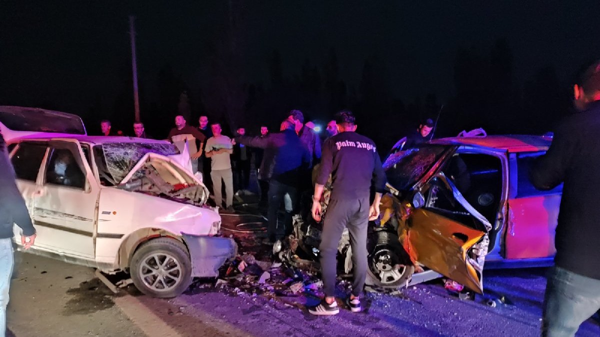 Konya'da iki otomobil çarpıştı: 1 ölü