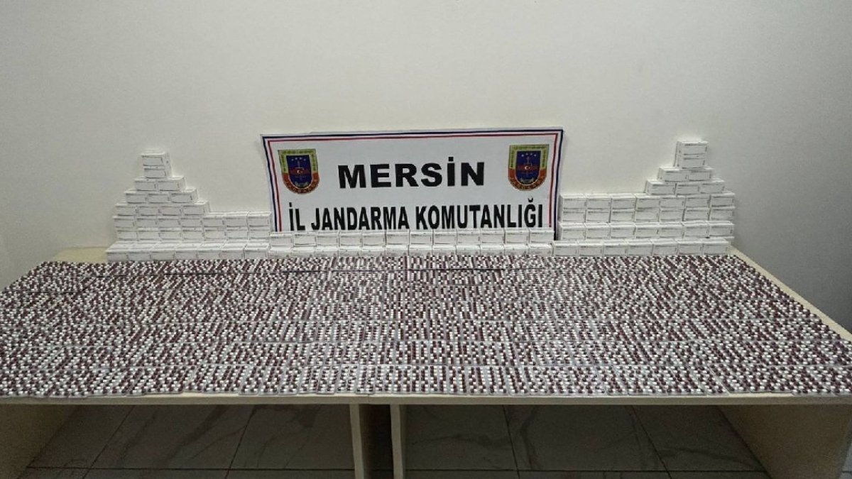 Mersin'de uyuşturucu operasyonu: 14 bin hap ele geçirildi