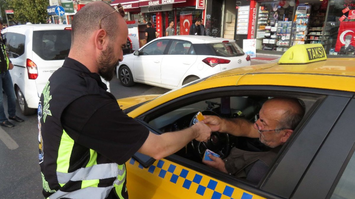 Kadıköy'deki denetimde 13 taksiciye ceza