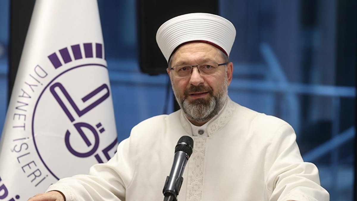 Diyanet İşleri Başkanı Ali Erbaş'tan 'Filistinli' 100. yıl mesajı