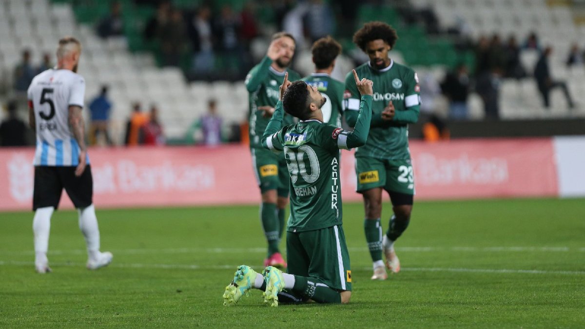 Türkiye Kupası'nda Konyaspor Erbaaspor maçında ikinci yarı açıldı