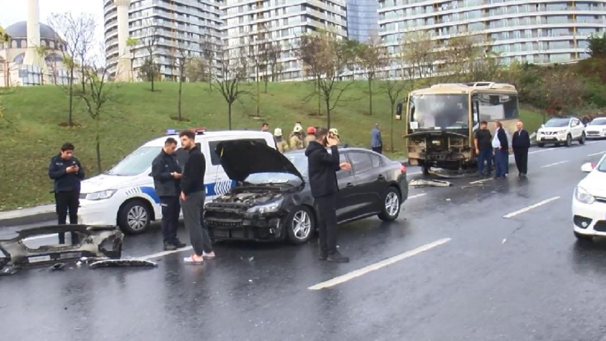 İstanbul'da zincirleme trafik kazası: 9 yaralı