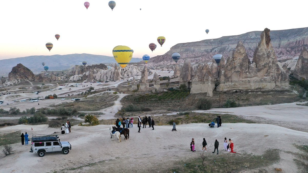 Kapadokya'da tüm zamanların ziyaretçi rekoru kırıldı