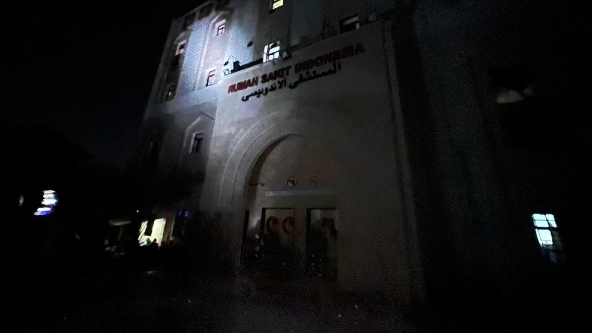 Gazze'deki Endonezya Hastanesi'nde elektrik kesildi