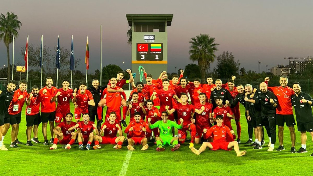 19 Yaş Altı Milli Futbol Takımı, Litvanya'yı mağlup etti