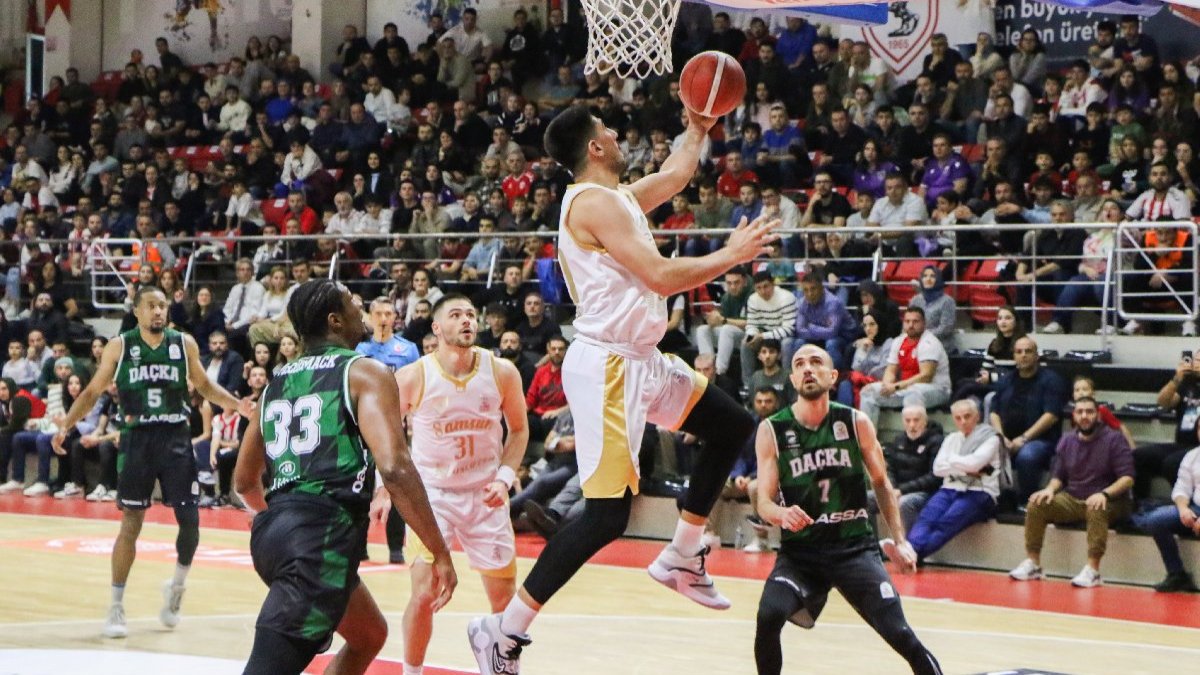 Samsunspor Basketbol Süper Ligi'nin dibine demir attı