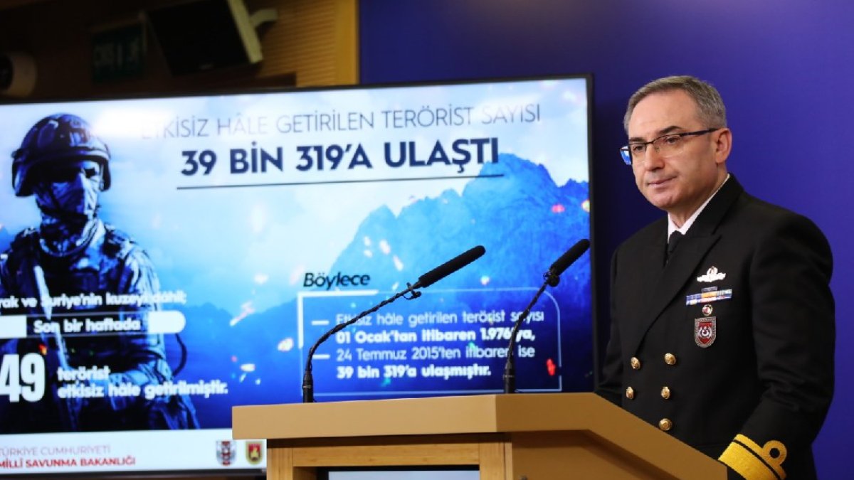 MSB: Bir haftada 49 terörist etkisiz hale getirildi